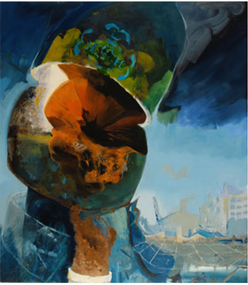 Kenneth Hall, Catastrophic, oil on panel, 48" x 42", 2010